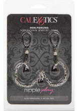 Load image into Gallery viewer, Nipply Play Non Piercing Nipple Chain Jewelry Onyx