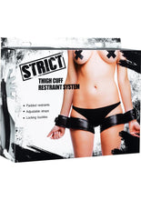 Load image into Gallery viewer, Strict Thigh Cuff Restraint System black