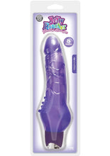 Load image into Gallery viewer, Jelly Rancher Vibrating Massager Waterproof Purple 8 Inch