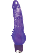 Load image into Gallery viewer, Jelly Rancher Vibrating Massager Waterproof Purple 8 Inch