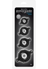 Load image into Gallery viewer, Renegade Vitality Rings Black 4 Set