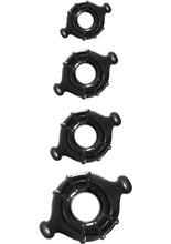 Load image into Gallery viewer, Renegade Vitality Rings Black 4 Set