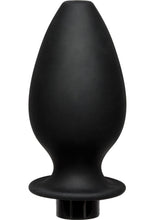 Load image into Gallery viewer, Kink Flow Fill Silicone Anal Douche Accessory Black