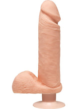 Load image into Gallery viewer, The D Perfect D Vibrating Dual Dense Ultraskyn Dong With Balls Waterproof Vanilla 8 Inch