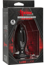 Load image into Gallery viewer, Kink Lube Lunge Silicone Anal Plug Small Black 4 Inch
