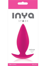 Load image into Gallery viewer, Inya Spade Silicone Anal Plug Medium Pink