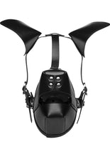 Load image into Gallery viewer, Master Series Puppy Play Hood And Breathable Ball Gag Black