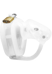 Master Series Sado`s Spiked Chamber Silicone Male Chastity Device White