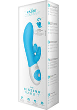 Load image into Gallery viewer, The Kissing Rabbit USB Rechargeable Clitoral Suction Silicone Vibrator Splashproof Blue