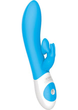 Load image into Gallery viewer, The Kissing Rabbit USB Rechargeable Clitoral Suction Silicone Vibrator Splashproof Blue