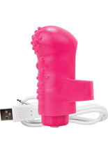 Load image into Gallery viewer, Charged Fing O Rechargeable Finger Mini Vibe Waterproof Pink