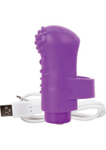 Load image into Gallery viewer, Charged Fing O Rechargeable Finger Mini Vibe Waterproof Purple