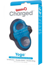 Load image into Gallery viewer, Charged Yoga Rechargeable Silicone Waterproof Cock Ring Blue