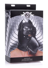 Load image into Gallery viewer, Ms Muzzled Universal Bdsm Hood Bondage and Fetish Mouth Gag Mask