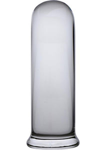 Prisms Pillar Large Cylinder Glass Plug Clear