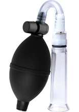 Load image into Gallery viewer, Size Matters Clitoral Pumping System With Detachable Acrylic Cylinder Clear And Black
