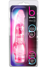 Load image into Gallery viewer, B Yours Vibe 04 Realistic Jelly Vibrator Waterproof Pink 8 Inch