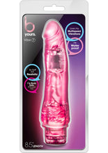 Load image into Gallery viewer, B Yours Vibe 07 Realistic Jelly Vibrator Waterproof Pink 8.5 Inch