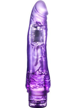 Load image into Gallery viewer, B Yours Vibe 07 Realistic Jelly Vibrator Waterproof Purple 8.5 Inch