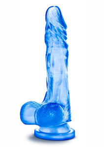 B Yours Sweet N Hard 03 Realistic Dong With Balls Blue 8.5 Inch