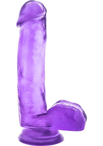 B Yours Sweet N Hard 01 Realistic Dong With Balls Purple 7 Inch
