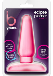 B Yours Eclipse Pleasure Medium Jelly Anal Plug Pink 4.7 Inches