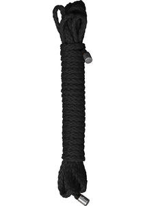 Ouch Kinbaku Soft Nylon Braided Rope Black 5 Meter/17.5 Feet