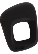 Load image into Gallery viewer, Vive Senca Silicone USB Rechargeable Cockring Waterproof Black