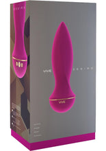 Load image into Gallery viewer, Vive Zesiro Silicone USB Rechargeable Anal Plug Waterproof Pink