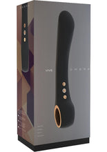 Load image into Gallery viewer, Vive Ombra Silicone USB Rechargeable Vibrator Waterproof Black