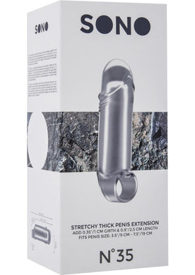 Sono No 35 Stretchy Thick Penis Extension Transparent