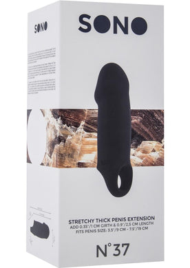 Sono No 37 Stretchy Thick Penis Extension Black