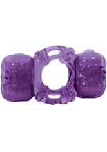 Load image into Gallery viewer, Partners Pleasure Ring Silicone Cock Ring Waterproof Purple