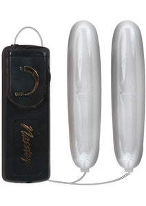 Vibrating Ben Wa Bullets 5.25 Inch Silver