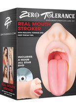 Load image into Gallery viewer, Zero Tolerance Real Mouth Stroker DVD Masturbator Lube Kit Flesh