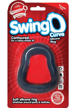 Load image into Gallery viewer, SwingO Curve Silicone Cockring Grey