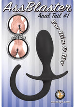 Load image into Gallery viewer, Ass Blaster Anal Tail 1 Silicone Waterproof Black
