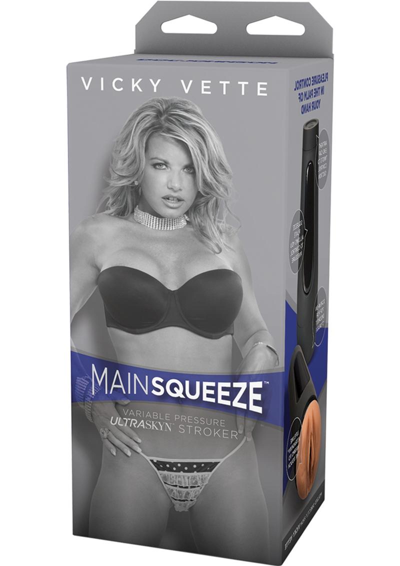 Main Squeeze Vicky Vette UltraSkyn Stroker Realistic Pussy Vanilla 7.5 Inches