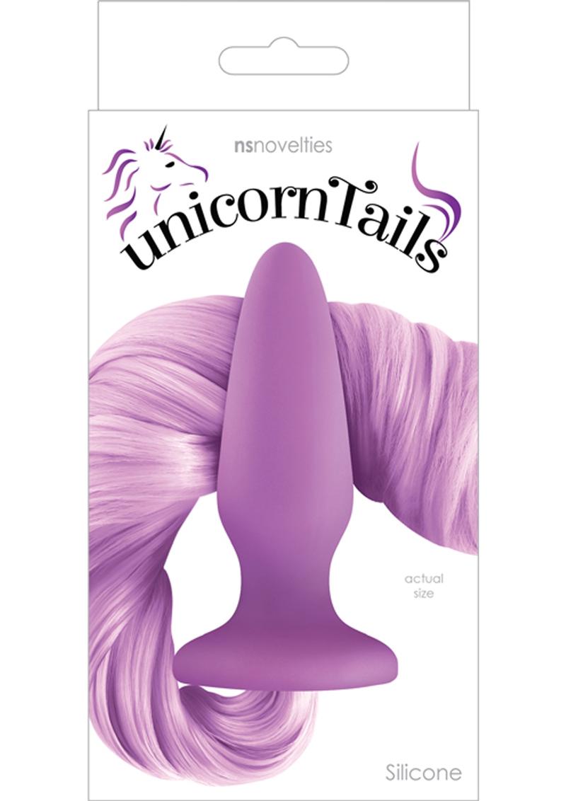 Cute Fun And Pretty Anal Butt Plug Purple With Long Purple Hair