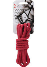 Load image into Gallery viewer, Lux Fetish Bondage Rope Red 10 Feet