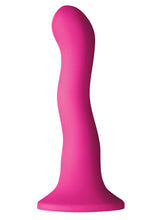 Load image into Gallery viewer, Shi Shi Ripple Silicone Dildo Pink 6 Inch