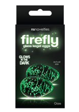 Load image into Gallery viewer, Firefly Glass Glow In The Dark Kegel Eggs Clear