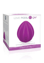 Load image into Gallery viewer, Jimmy Jane Love Pods Om Silicone Vibrator USB Rechargeable Waterproof Purple