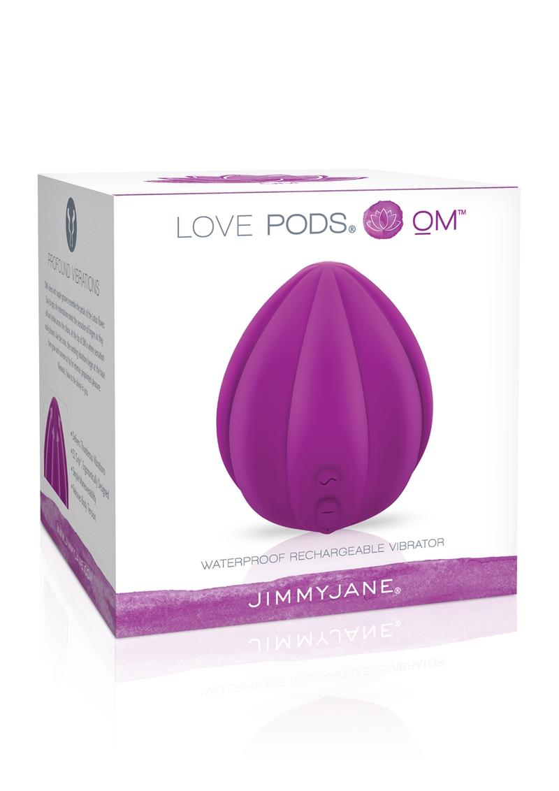 Jimmy Jane Love Pods Om Silicone Vibrator USB Rechargeable Waterproof Purple