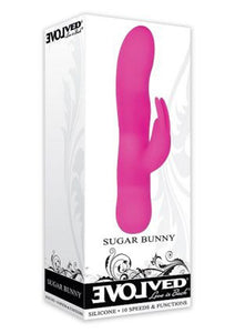 Evolved Sugar Bunny Silicone Vibrator Waterproof Pink 6.75 Inches
