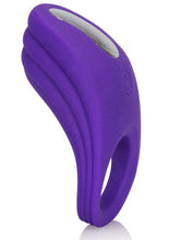 Load image into Gallery viewer, Silicone Rechargeable Passion Enhancer Cockring Waterproof Purple