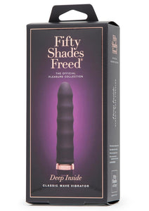 Fifty Shades Freed Deep Inside USB Rechargeable Classic Wave Vibrator Waterproof Black