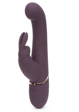 Load image into Gallery viewer, Fifty Shades Freed Come to Bed USB Rechargeable Slimline Rabbit Vibrator Black