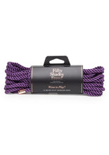 Load image into Gallery viewer, Fifty Shades Freed Want to Play? Silky Bondage Rope Purple 32.8 Feet