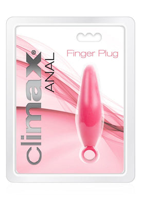 Climax Anal Finger Plug - Deep Pink